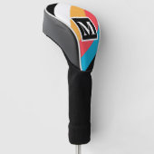 Vintages Muster Golf Headcover (angewinkelt)