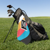 Vintages Muster Golfhandtuch (Gras)