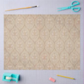 Vintages Muster-Hintergrundbild Ephemera Beige Dec Seidenpapier (Basteln)