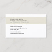 Vintages Muster Hochzeitskarte Visitenkarte (Vorderseite)