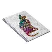 Vintages Muster im Glasseidenstil Notizblock (Rechte Seite)