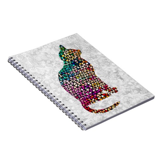 Vintages Muster im Glasseidenstil Notizblock (Rechte Seite)