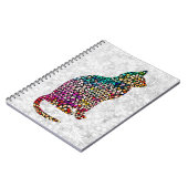 Vintages Muster im Glasseidenstil Notizblock (Linke Seite)