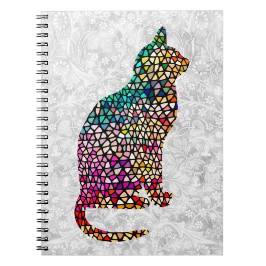 Vintages Muster im Glasseidenstil Notizblock (Vorderseite)