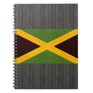 Vintages Muster-jamaikanische Flagge Notizblock