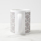Vintages Muster Jumbo-Tasse (Rückseite)