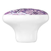 Vintages Muster Keramikknauf (Seitenansicht)