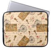 Vintages Muster Laptopschutzhülle (Vorderseite)