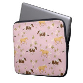 Vintages Muster Laptopschutzhülle (Vorderseite Links)