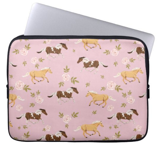 Vintages Muster Laptopschutzhülle (Vorderseite)