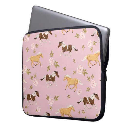 Vintages Muster Laptopschutzhülle (Vorderseite Links)