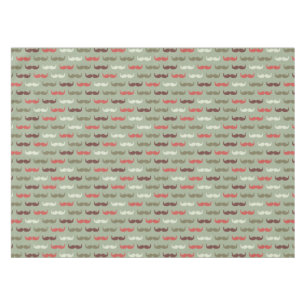 Vintages Muster mit dem Schnurrbart Tischdecke