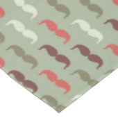 Vintages Muster mit dem Schnurrbart Tischdecke (Schrägansicht)