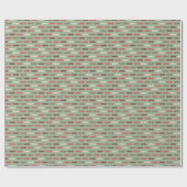 Vintages Muster mit Schnurrbart Geschenkpapier (Flach)