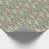 Vintages Muster mit Schnurrbart Geschenkpapier (Ecke)