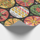 Vintages Muster mit Schuppenflechte. Ostereier-Mus Geschenkpapier (Ecke)