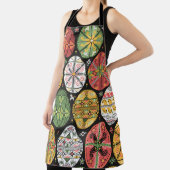 Vintages Muster mit Schuppenflechte. Ostereier-Mus Schürze (InSitu)