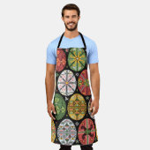 Vintages Muster mit Schuppenflechte. Ostereier-Mus Schürze (Getragen)