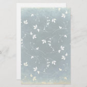 Vintages Muster mit Vögeln und Blätter Briefpapier (Vorne/Hinten)