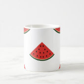 Vintages Muster mit Wassermelonen-Scheiben Kaffeetasse (Mittel)