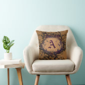 Vintages Muster Monogramm A Kissen (Stuhl )