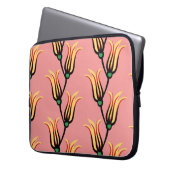 Vintages Muster nahtloser Blume Laptopschutzhülle (Vorderseite Links)