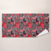 Vintages Muster nahtloser Patchwork Badehandtuch (Badehandtuch)