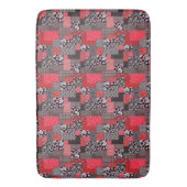 Vintages Muster nahtloser Patchwork Badematte (Vorderseite Vertikal)