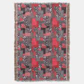Vintages Muster nahtloser Patchwork Decke (Vorderseite Vertikal)