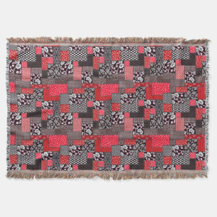 Vintages Muster nahtloser Patchwork Decke