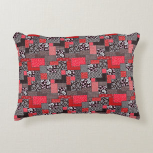 Vintages Muster nahtloser Patchwork Dekokissen