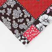 Vintages Muster nahtloser Patchwork Fleecedecke (Ecke)