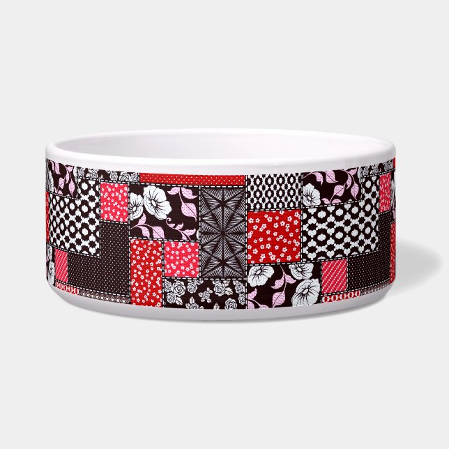 Vintages Muster nahtloser Patchwork Napf (Vorderseite)