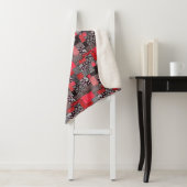 Vintages Muster nahtloser Patchwork Sherpadecke (Beispiel)