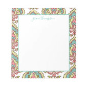 Vintages Muster Notizblock (Vorderseite)