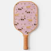 Vintages Muster Pickleball Schläger (Vorderseite)