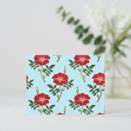 Vintages Muster Postkarte (Stehend Vorderseite)