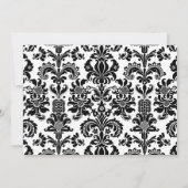 Vintages Muster Probe Abendessen Einladung (Rückseite)