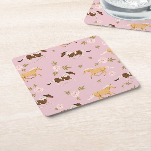 Vintages Muster Rechteckiger Pappuntersetzer (angewinkelt)