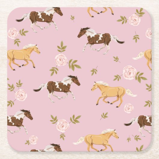 Vintages Muster Rechteckiger Pappuntersetzer (Vorderseite)