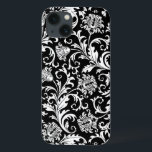 Vintages Muster schwarz-weißer Damasken Case-Mate iPhone Hülle<br><div class="desc">Vintages Schwarz-Weiß-Damasken-Muster. Elagant iPhone 4/4S Gehäuse. Design ist auf anderen Produkten erhältlich.</div>