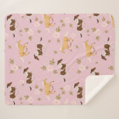 Vintages Muster Sherpadecke (Vorderseite (Horizontal))