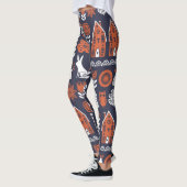 Vintages Muster skandinavischer Folklore Leggings (Links)