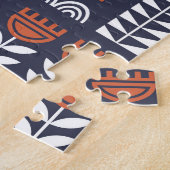 Vintages Muster skandinavischer Folklore Puzzle (Seite)