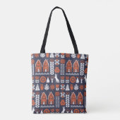 Vintages Muster skandinavischer Folklore Tasche (Rückseite)