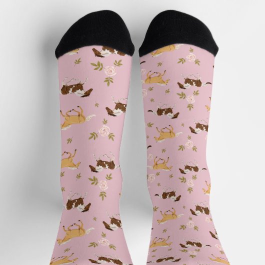 Vintages Muster Socken (Oben)