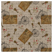 Vintages Muster Stoff (Nahaufnahme)