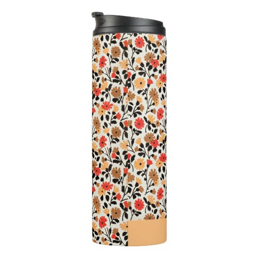 Vintages Muster Thermosbecher (Nach rechts gedreht)