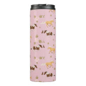 Vintages Muster Thermosbecher (Rückseite)