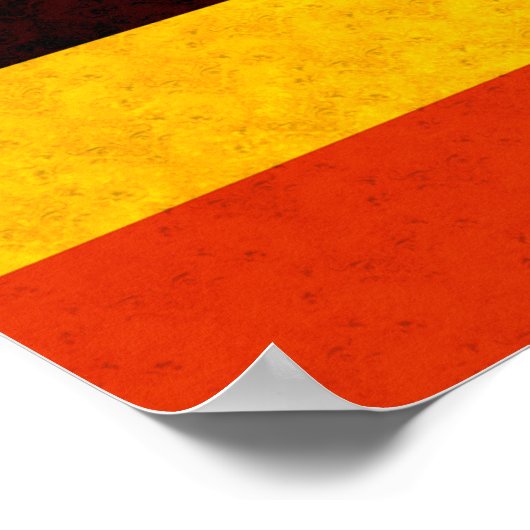 Vintages Muster Ugandan-Flagge Poster (Ecke)